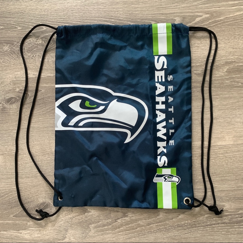 NFL Seattle Seahawks Drawstring Cinch Backpack Bag
